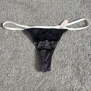 Vintage Victoria Secret Very Sexy Satin/Lace G-String